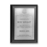 AW1707: Individual Employee Plaque