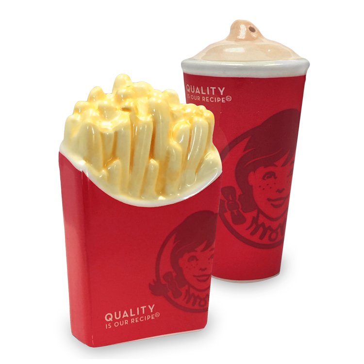CL0201 Frosty+Fries Salt & Pepper Shakers