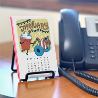 Illustrated Desktop Calendar