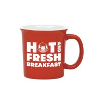 BK0119: Breakfast Red Mug