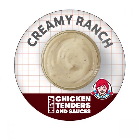 Set of 6 Chicken Tenders Sauce 1 1/4" Buttons