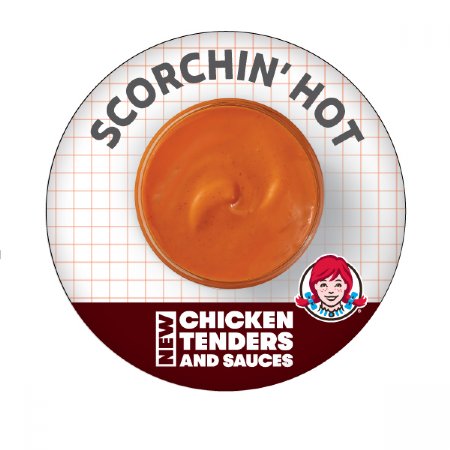 Set of 6 Chicken Tenders Sauce 1 1/4" Buttons