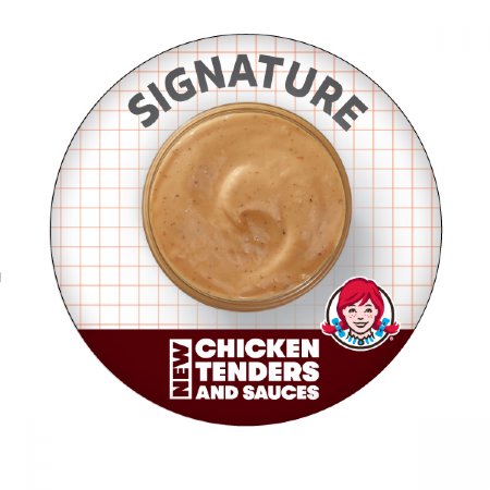 Set of 6 Chicken Tenders Sauce 1 1/4" Buttons