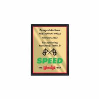 AW1922: Speed the Wendy's Way Plaque