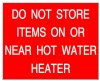 Hot Water Heater Sign